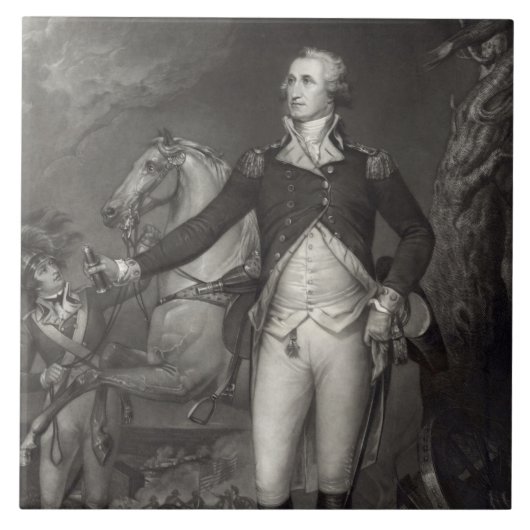 George Washington in Trenton Tegeltje (Voorkant)