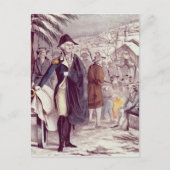 George Washington in Valley Forge Briefkaart (Voorkant)