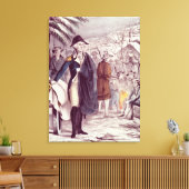 George Washington in Valley Forge Canvas Afdruk (Insitu (Woonkamer))