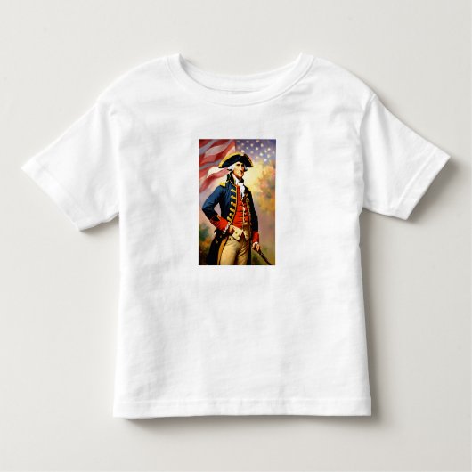 George Washington in war attire Kinder Shirts (Voorkant)