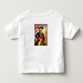 George Washington in war attire Kinder Shirts (Achterkant)