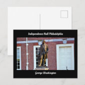 George Washington Independence Hall Philadelphia Briefkaart (Voorkant / Achterkant)