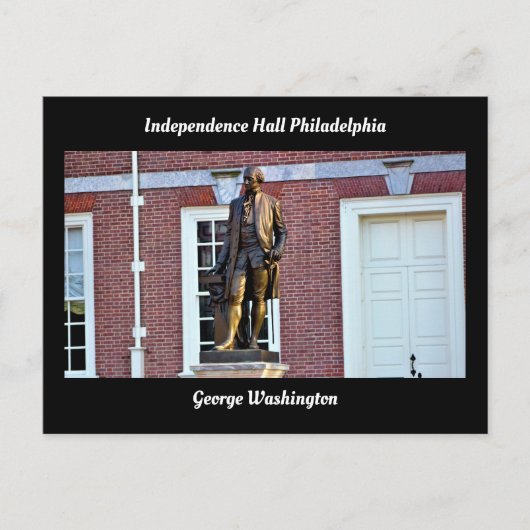 George Washington Independence Hall Philadelphia Briefkaart (Voorkant)
