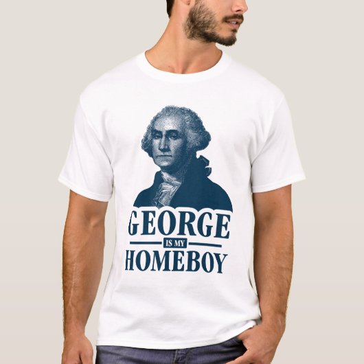 George Washington is mijn homeboy T-shirt (Voorkant)