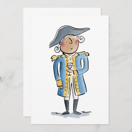 George Washington Kaart (Voorkant / Achterkant)