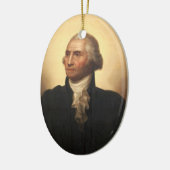 George Washington Keramisch Ornament (Links)