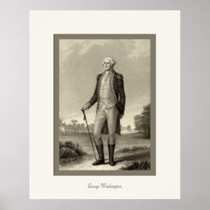 George Washington ~  Kunst van 1850 Poster