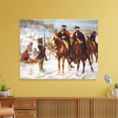 George Washington Lafayette Valley Forge Army Canvas Afdruk (Insitu (Woonkamer))