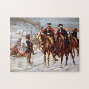 George Washington Lafayette Valley Forge Army Legpuzzel