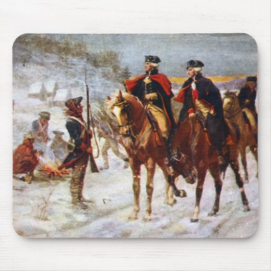 George Washington Lafayette Valley Forge Leger Muismat (Voorkant)
