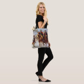 George Washington Lafayette Valley Forge Leger Tote Bag (Op model)