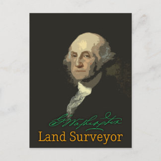 George Washington Land Surveyor Briefkaart