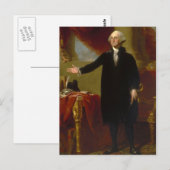 George Washington Lansdowne Portret van Stuart Briefkaart (Voorkant / Achterkant)