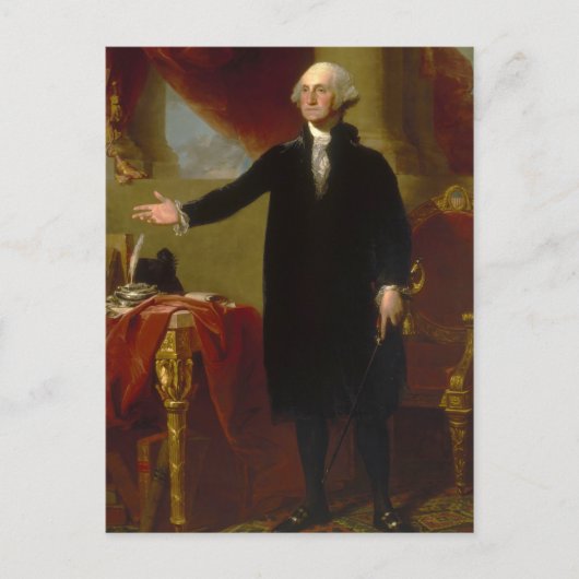 George Washington Lansdowne Portret van Stuart Briefkaart (Voorkant)
