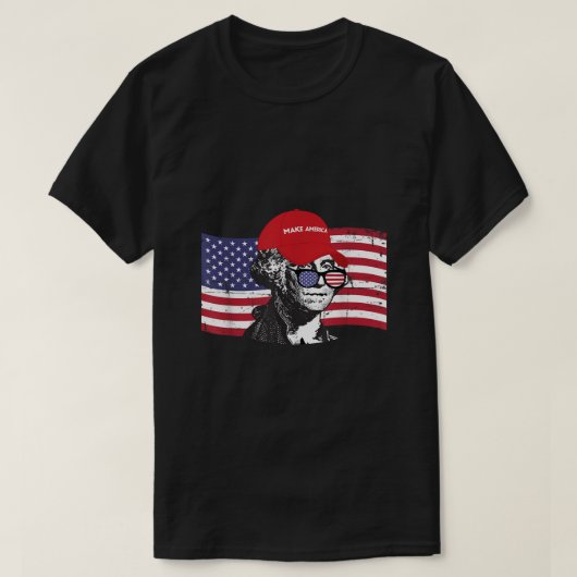 George Washington Make America T Shirt Independenc (Design voorkant)