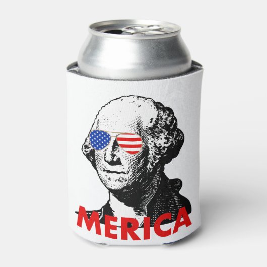 george washington merica blikjeskoeler (Blikje Voorkant)