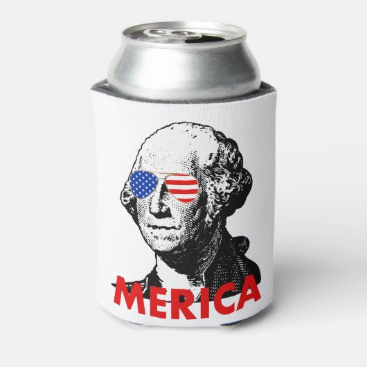 george washington merica blikjeskoeler (Blikje Achterkant)