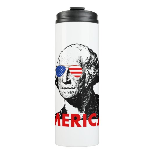 george washington merica thermosbeker (Voorkant)