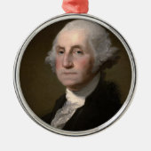 George Washington Metalen Ornament (Voorkant)