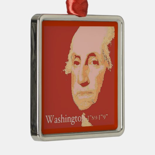 George Washington Metalen Ornament (Rechts)