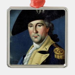 George Washington Metalen Ornament