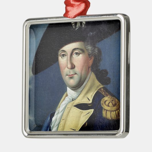 George Washington Metalen Ornament (Links)