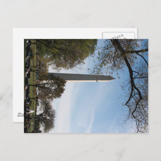 George Washington Monument Briefkaart (Voorkant / Achterkant)