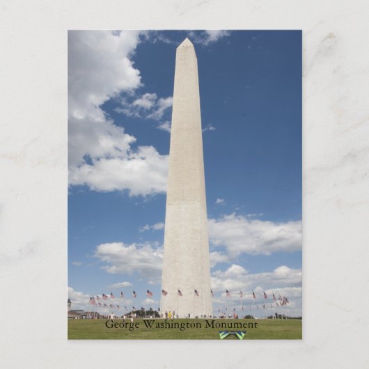 George Washington Monument Briefkaart (Voorkant)