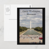 George Washington Monument Briefkaart (Voorkant / Achterkant)