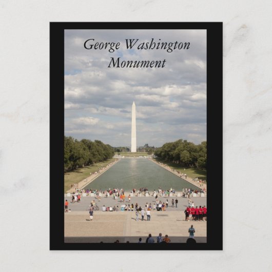George Washington Monument Briefkaart (Voorkant)