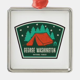 George Washington National Forest Camping Metalen Ornament