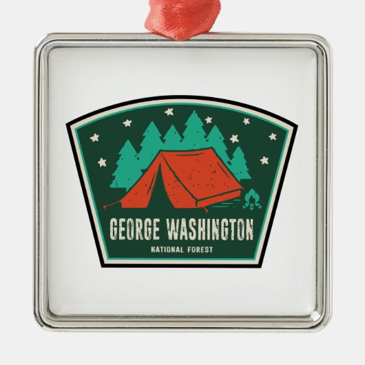 George Washington National Forest Camping Metalen Ornament (Voorkant)