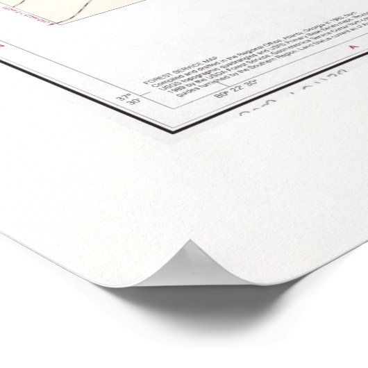 George Washington National Forest Map (1989) Poster (Hoek)