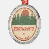 George Washington National Forest Metalen Ornament (Links)