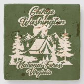 George Washington National Forest Stenen Onderzetter (Voorkant)
