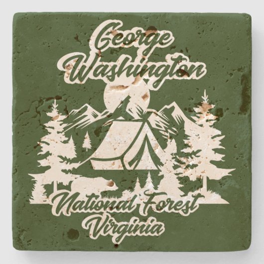 George Washington National Forest Stenen Onderzetter (Voorkant)