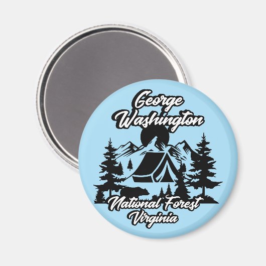  George Washington National Forest Virginia Magneet (Voorkant / Achterkant)
