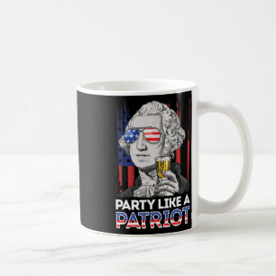 George Washington op 4 juli als een patriot Koffiemok