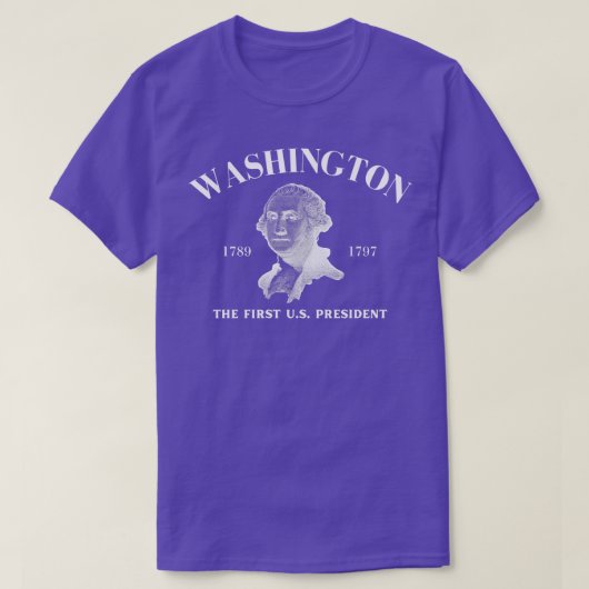 George Washington op Dark T-shirt (Design voorkant)