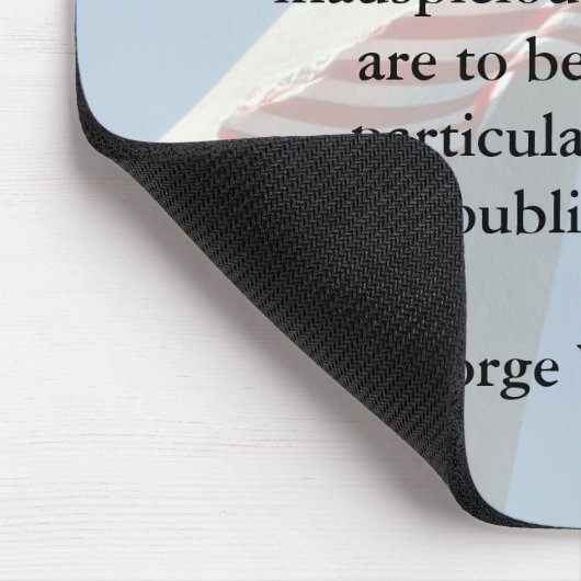 George Washington op de Mousepad Muismat (Hoek)