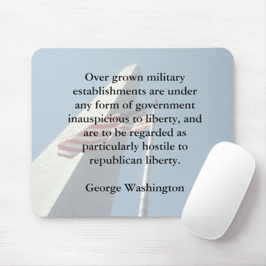 George Washington op de Mousepad Muismat (Met muis)