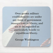 George Washington op de Mousepad Muismat (Voorkant)