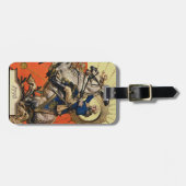 George Washington op Horseback Bagagelabel (Voorkant horizontaal)