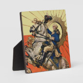 George Washington op Horseback Fotoplaat (Voorkant)