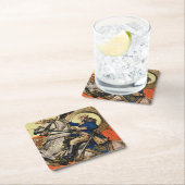 George Washington op Horseback Kartonnen Onderzetters (Insitu)