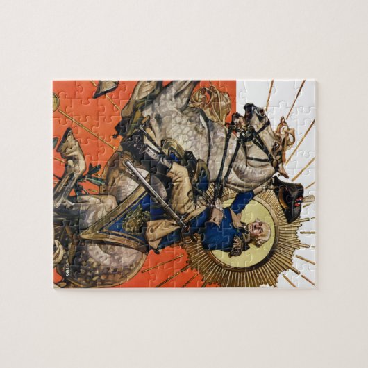 George Washington op Horseback Legpuzzel (Horizontaal)