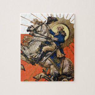 George Washington op Horseback Legpuzzel