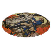 George Washington op Horseback Snijplank (Hoek)