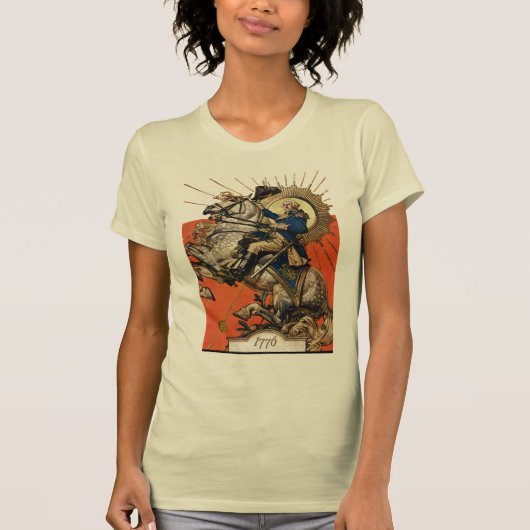 George Washington op Horseback T-shirt (Voorkant)
