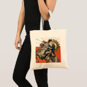 George Washington op Horseback Tote Bag (Voorkant (product))